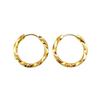 New High-End Twisted Hoop Earrings for Women - Elegant European & American Style