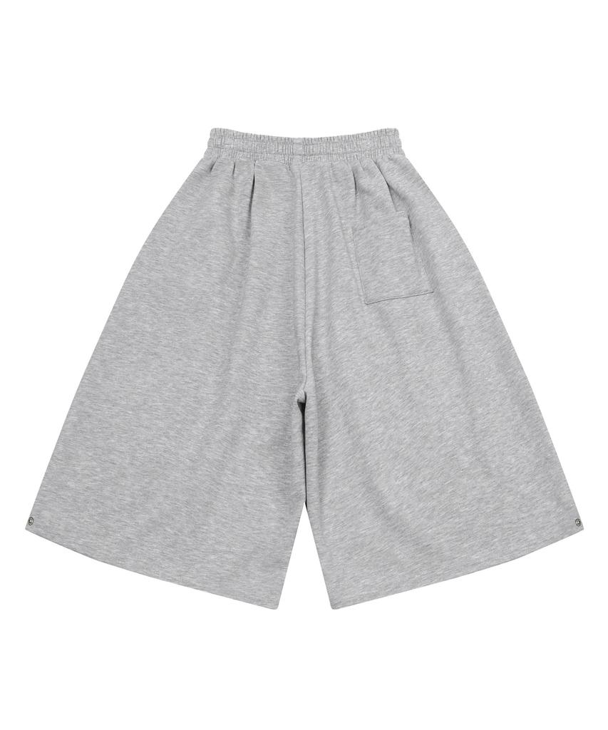 MUCENT Baut Hem Button Bermuda Half Pants Unisex (2 Colors)