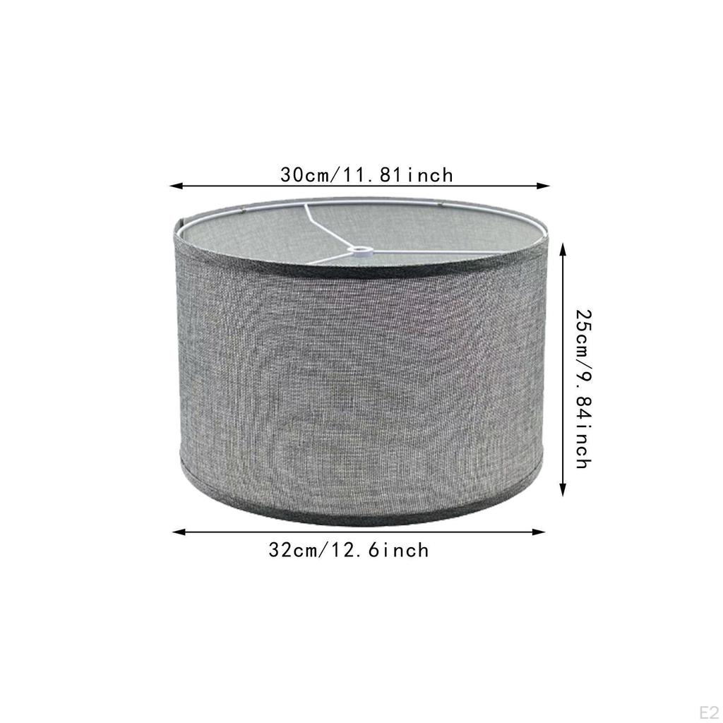 2 Stück Lampenschirm Leinen Kronleuchter Lampenschirm für Café Schlafzimmer Bauernhaus