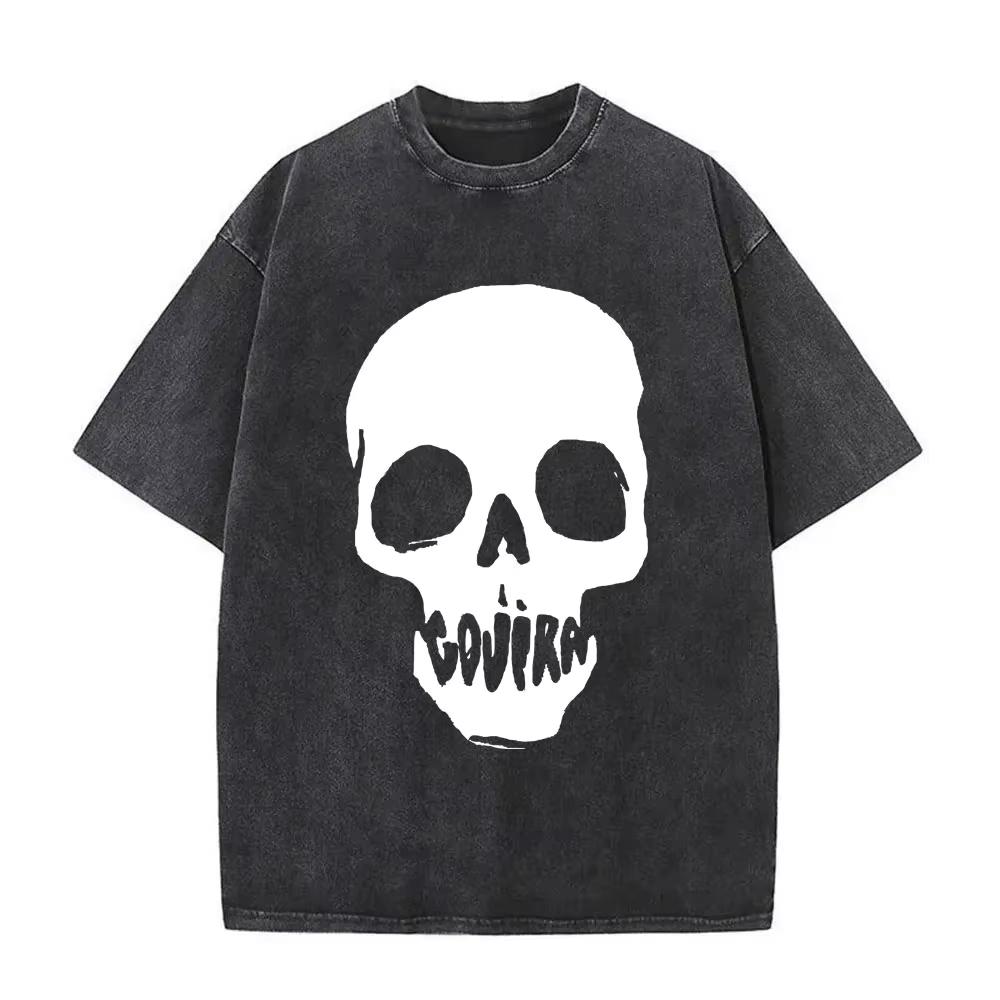 2026 Summer Fashion Trendy Tee Washed Vintage Metal Band Gojira T-shirt From Mars To Sirius Flying Whales Snake Graphic T-shirts