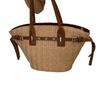 Summer portable woven bag women's 2025 new fashion vegetable basket bag large capacity straw bag simple messenger bag