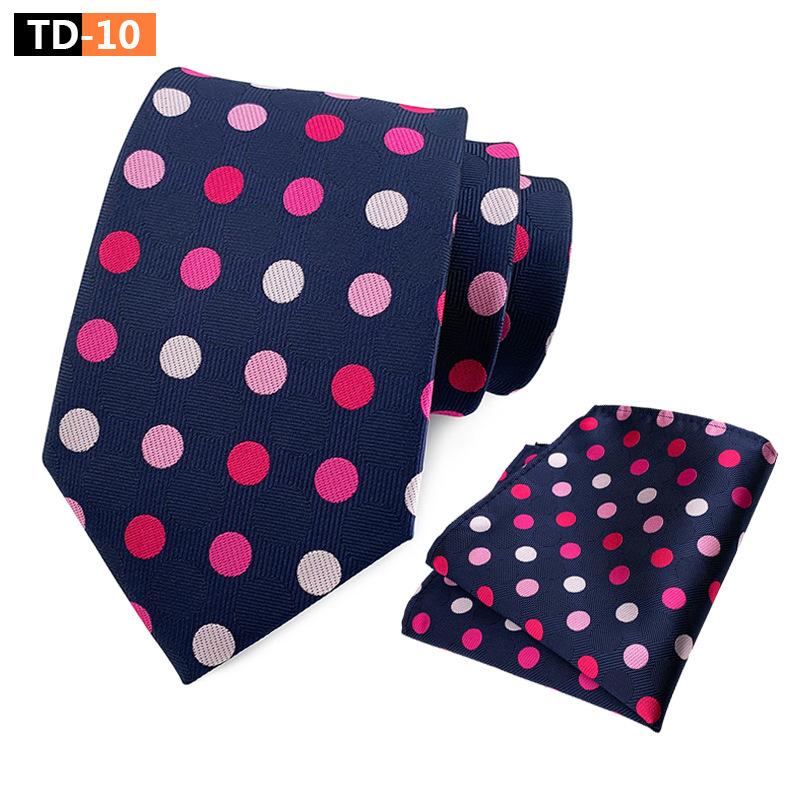 Suit Polka Dot Polka Dot Elegant Atmospheric Suit Tie Pocket Towel Suit