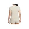Nike Sportswear Chill Knit Simple Fashion Breathable Versatile Classic Short Sleeve Regular T-Shirt Women Tops Light-Taupe HF9723104