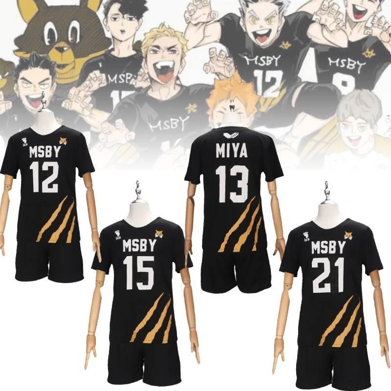 Character Haikyuu Anime Number Black Ball Suit Short Sleeve Shorts Cosplay