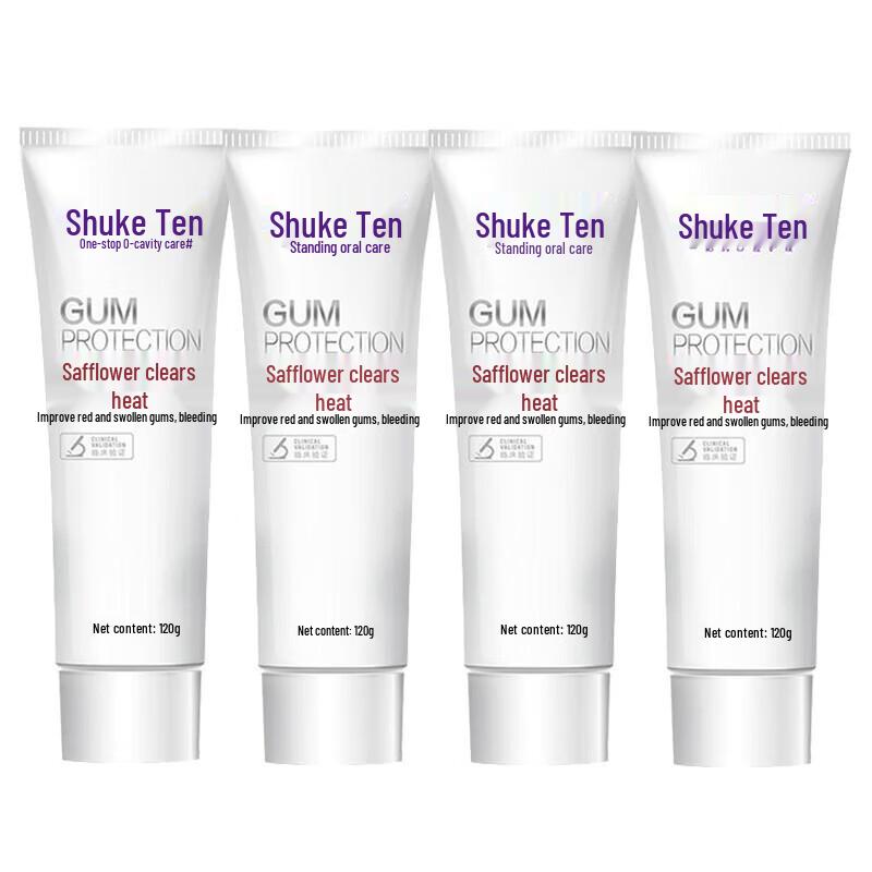 Shuke Safflower Fire-Clearing Herbal Toothpaste (4x120g)