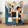 Abstract Geometric Composition Blanket Soft Throw Blanket For Home Bedroom Bed Sofa Travel Office Solid Christmas Blanket