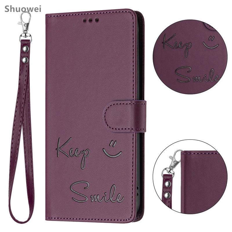 For Huawei P20 P30 P40 P50 Lite Pro 4G Case Flip Leather Wallet Cover Card Slot Stand Wrist Strap