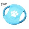 Durable Pet Chew Toy Fabric Dog Flying Disc Cotton Rope Interactive Tug of War Outdoor Fetch for Small Medium And Large Breeds Training Wear
