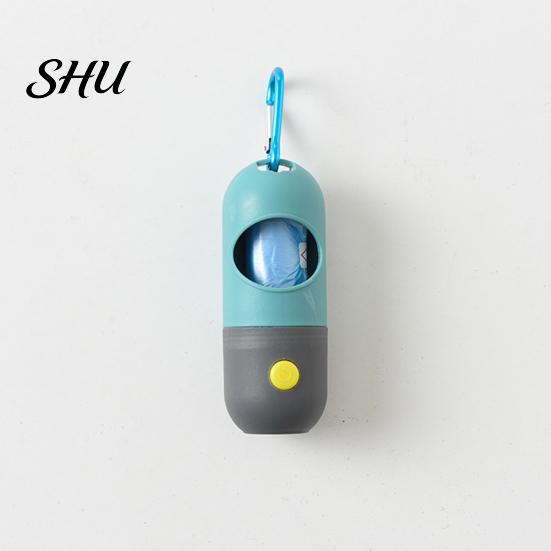 LED Flashlight 1 Set Pet Poop Bag High Durability Compact Size Hanging Hook Design Carry Easily Wide Application Large Capacity ABS Garbage