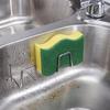 Suporte para esponjas autoadesivo, drenagem, aço inoxidável, gancho de parede sem costura para cozinha