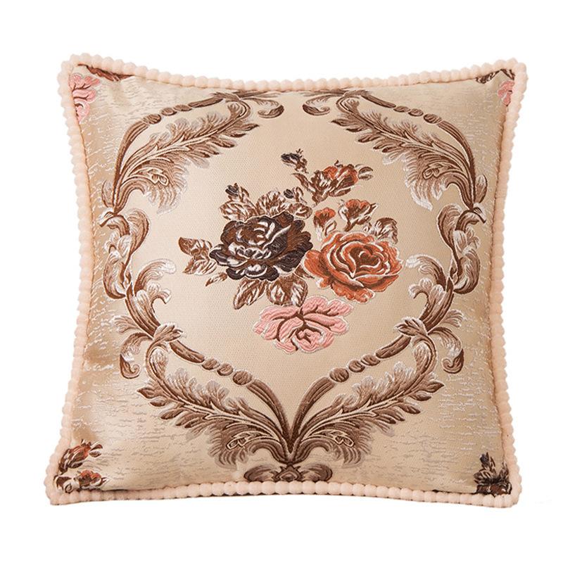 48x48cm 1pcs European Jacquard Pillow Cover Car Bedroom Home Theme Decoration Pillowcase Soft and Wear-resistant Square Sofa Waist Cushion Covers