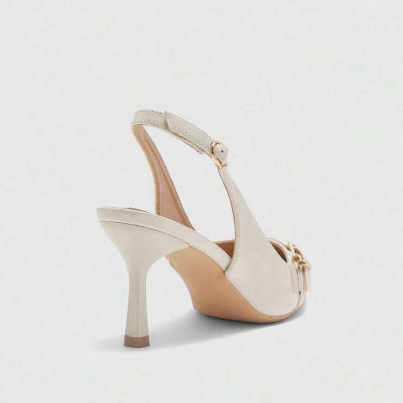 Fashion Baotou Sandals Women's Fashion Pointed Toe Shallow Mouth One Strap Anti-slip Wear-resistant High Heels