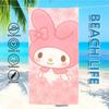 Towel Textile Bathrobe Beach Quick-Drying Lightweight Beautiful Portable Camping Swim Family Pool Flower SRO Travel