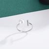 Seulement Natural Freshwater Pearl 925 Silver Zircon Open Ring Fashion Geometric Jewelry for Women Elegant Daily Wear