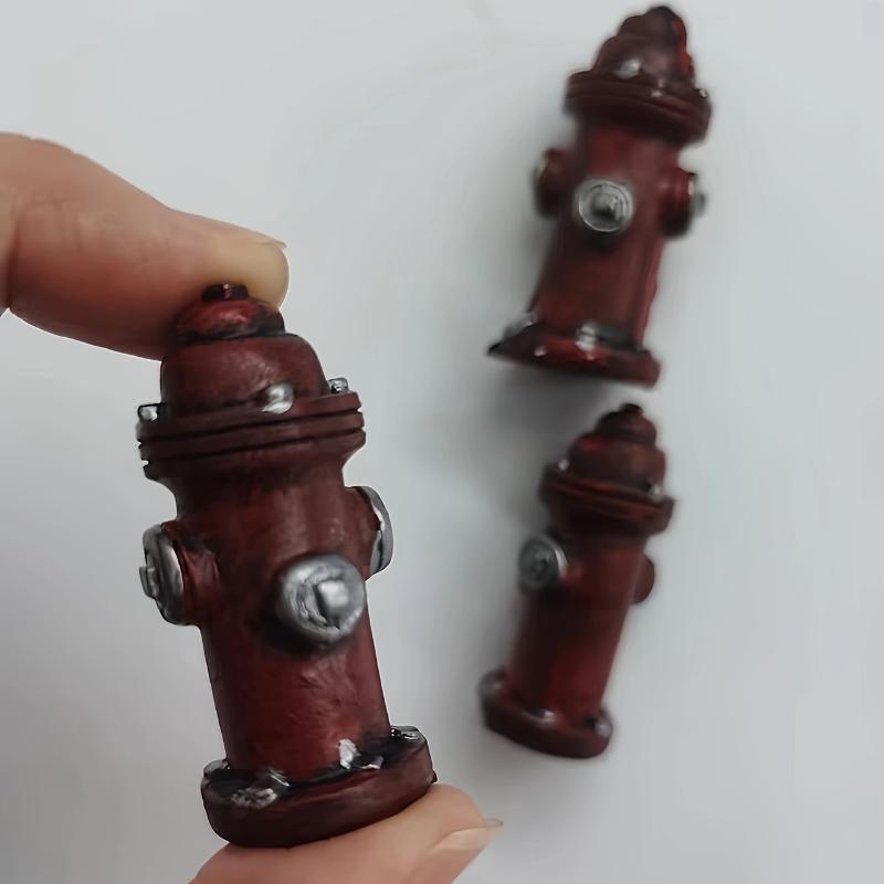Mini Resin Figure Mental Psychological Sand Table Game Box Court Therapy Fire Hydrant Decorative Home Ornaments