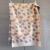 Vintage Ginkgo Leaf Jacquard Scarf Women Thick Warm Faux Cashmere Neck Scarf