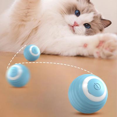 Intelligenter Katzenspielzeugball, elektronisch, interaktives Haustierspielzeug, beweglicher Ball, USB, automatisch beweglicher Hüpfball für Welpen, Geburtstagsgeschenk, Katzenprodukt
