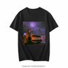 Summer Fashion Heavyweight Retro Unisexs Tshirt English Letters Solid Color Printed High Quality Casual Fitness Street Tshirt