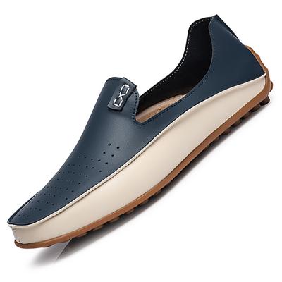 Men Boat Shoes Leather Mens Loafers Lightweight Sneakers Italian Breathable Slip -On Driving Casual Shoes Men Size 47 For Male