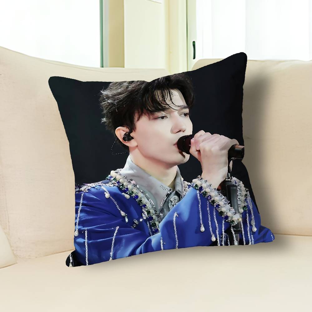 Singer D-Dimash K-Kudaibergens Celebrity Merchandise All-Match Printed Pillow Case Sofa Car Office Room Decoration Protector