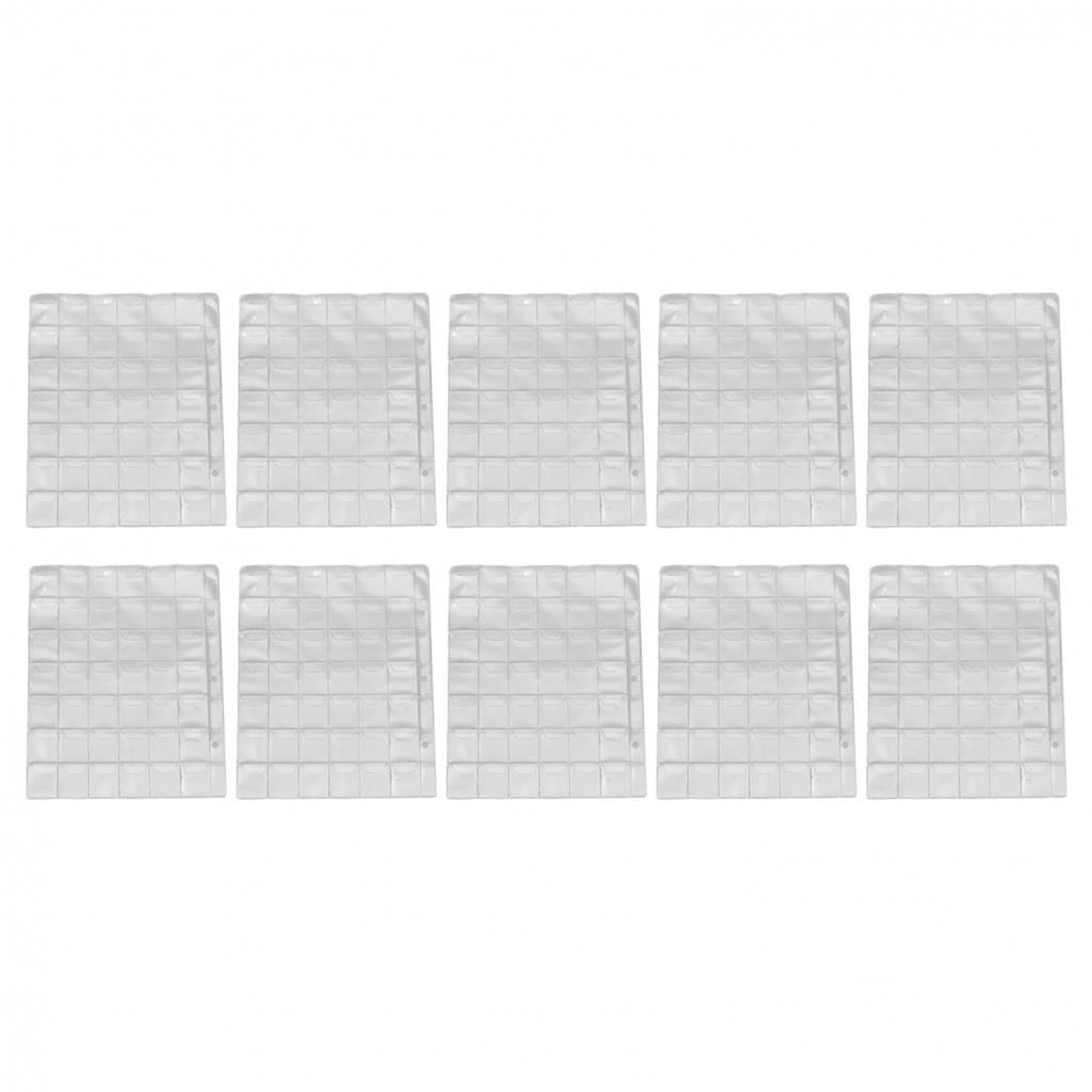 Coin Pages 42 Pockets Clear Protectors Sheets 7 cm Collectors Supplies