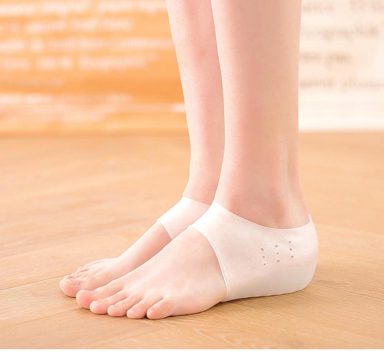 1 Paar Siliconen Onzichtbare Hoogte Verhogende Binnenzolen voor Mannen en Vrouwen Ademende en Comfortabele Hoge Flexibiliteit Binnenzolen 3.0CM
