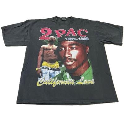 Vintage 2Pac TUPAC Shakur California Love XL Rap Tee 90s Hip Hop T-Shirt REPRINT