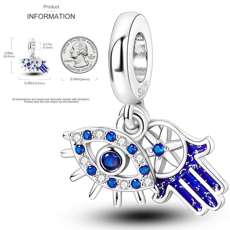 Elk Dinosaur Luminous Firefly Dangle Charm Flower Beads Sale Copper Fit Bangle Bracelet Diy Jewelry Charms