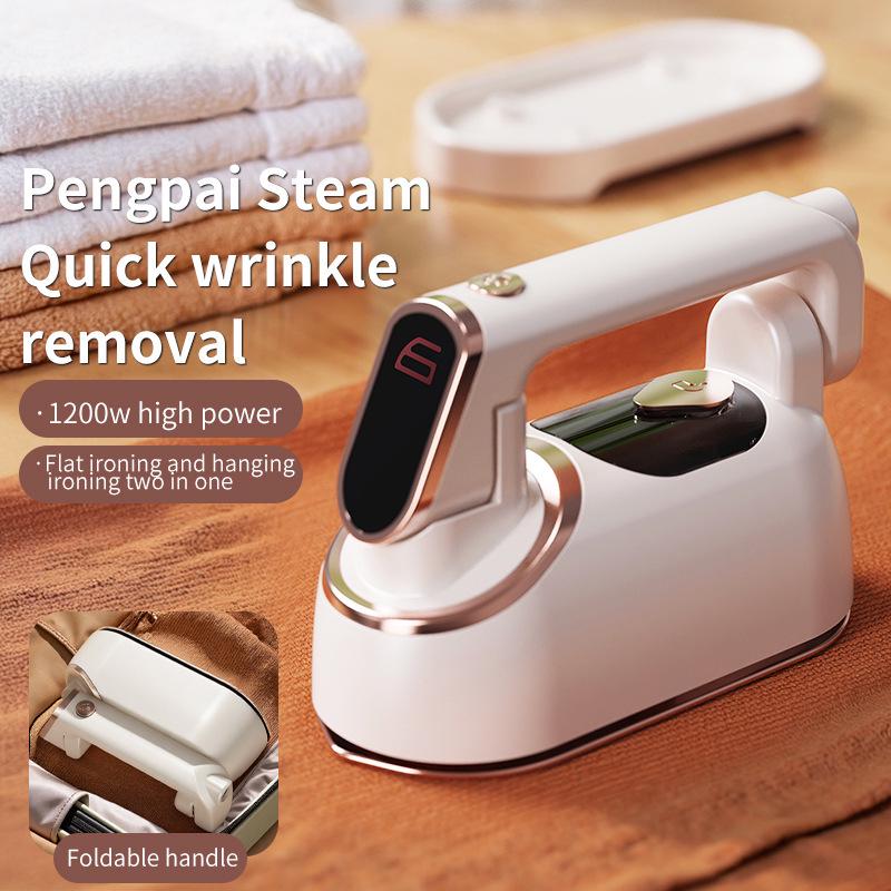 Rotating Handheld Steam Brush: Dual-Use Electric Garment Steamer and Iron