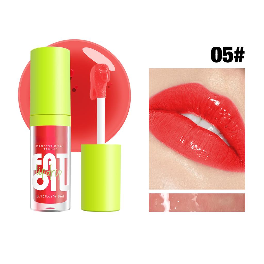 Neues klares Lipgloss, modisches Kristallgelee, feuchtigkeitsspendendes Lippenöl, nicht klebrig, sexy, aufpolsternd, glänzender Lippenstift, Make-up, Lippenpflege-Werkzeug