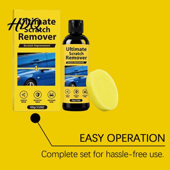 Car Scratch Repair Remover for Fine Scratches Paint Surface Agent Vehicle with Sponge Removal Kit Motorcycle Care