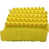 Cattle Ear Tags Blank for Cattle Cows Sheep Pig Goats, 100 Pieces TPU Precision Animal Identification Blank Ear Tags (Yellow)