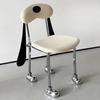 Nordic Chairs Morden Luxury Elegant Aesthetic Dining Chair Ergonomic Interior Lounge Living Room Furniture Chair with Backrest