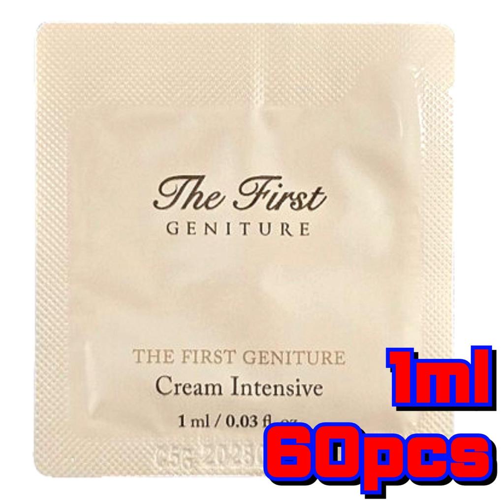 OHUI The First Geniture Cream Intensive 1ml × 60pcs | Korean Luxury Anti-Aging & Firming Cream Sample Set