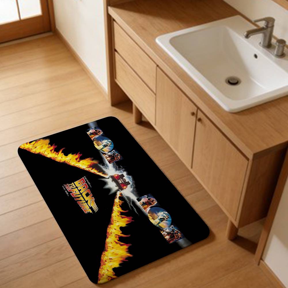 Back To The Future Door Mat Washable Non-Slip Living Room Sofa Chairs Area Mat Kitchen Doormat Area Rug