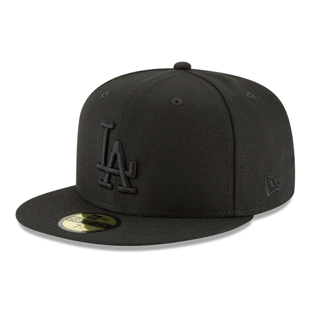 

Кепка New Era 59Fifty MLB Basic Los Angeles Dodgers LA Черная приталенная (7 1/2) - чёрный
