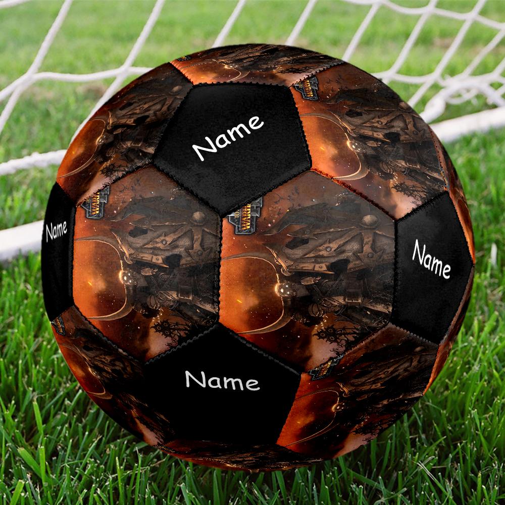 Custom Name Total War Theme Size 5 Soccer Ball, Suitable for Both Indoor and Outdoor Matches, a Gift Suitable for Everyone.