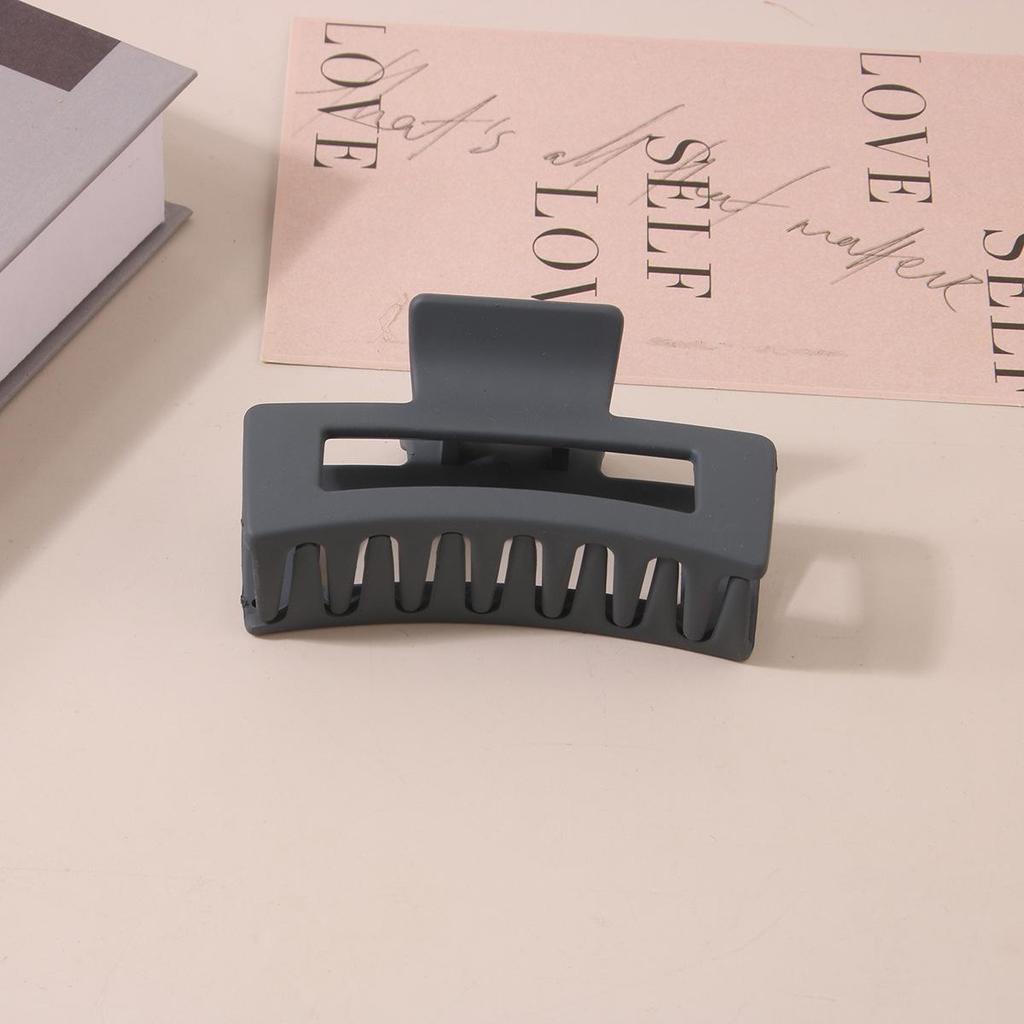 8.5CM x 10.5CM Rectangular Matte PS Hair Clip - Simple Shark Hair Accessory
