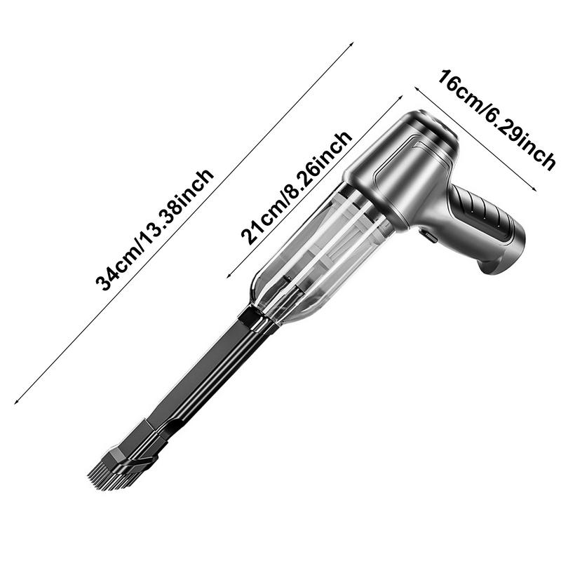 Car Vacuum High Power 120W Portable Vacuum For Car Interior Strong Suction Vacuum With Multi-Nozzles For Pet Keyboard Wet And Dr