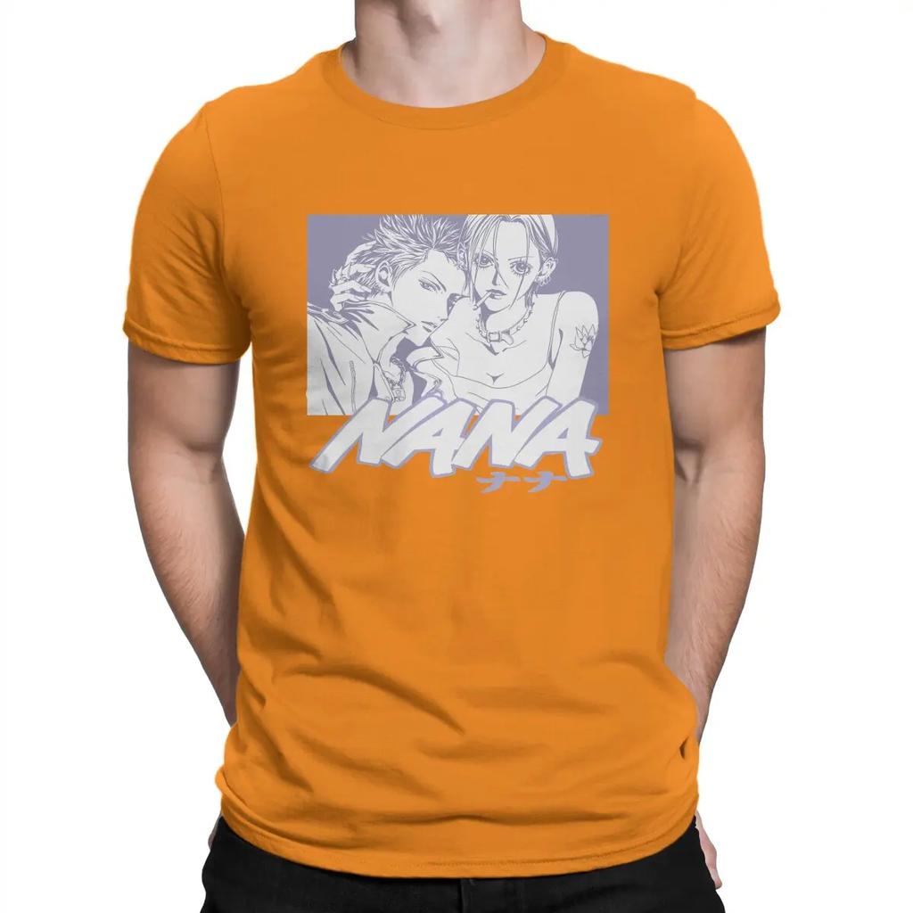 T-shirts Pierres Noires pour NANA Osaki Manga Hipster 100% Coton T-shirts Col Rond Manches Courtes T-shirt Cadeau Vêtements Unisexe