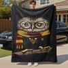 1pc Hogwarts Harry Potter Owl Outdoor Flannel Throw Blanket All Season Soft Warmth,Home Decor 1031174