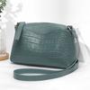 2026 Women's Ste Pattern Top Grain Leather Shoulder Bag Casual Trendy Lightweight Crossbody Bag All-match for Daily Travel