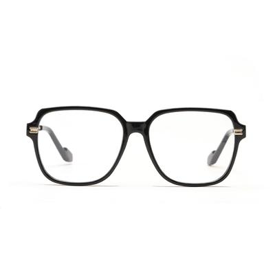 Glasses B321 Square Large Frame Student Flat Mirror, Class Foldable Retro