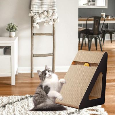 Karton Katzenkratzbrett, Spielzeug, Nest, Bett, Spielen und Sitzen, Krallenschleifen verhindert