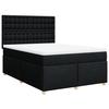 VidaXL Sommier à lattes de lit avec matelas Noir 140x190 cm Tissu 3291291