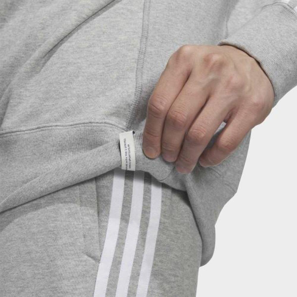 Adidas Essential+ Loose Fit 3s French Terry Sweatshirt Grey