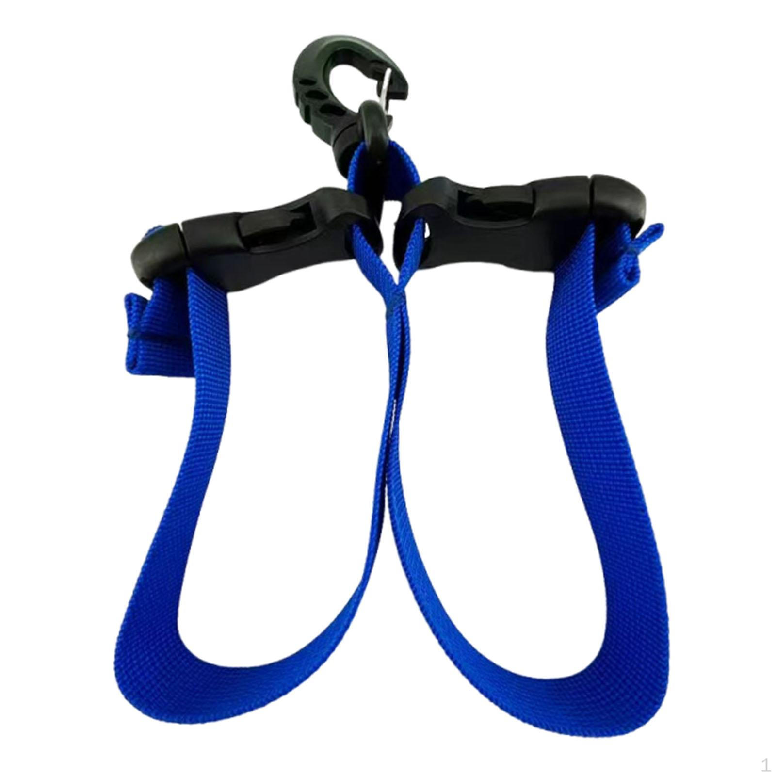 

Carrying Strap for Diving Fins, Lightweight Quick-Release Fin Holder, Swimming Accessories синий