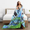 Frutiger Aero Graphic Soft Blanket  Camping Plush Throw Blanket Comfortable Home Decor Flannel Bedspread Sofa Bed Cover