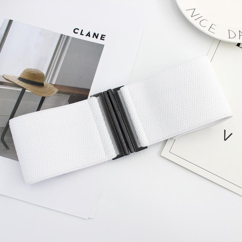 Women'S Loose And Tight Buckle Waist Seal Dress Four Seasons Elastic Belt Women'S Decoration Three Sizes