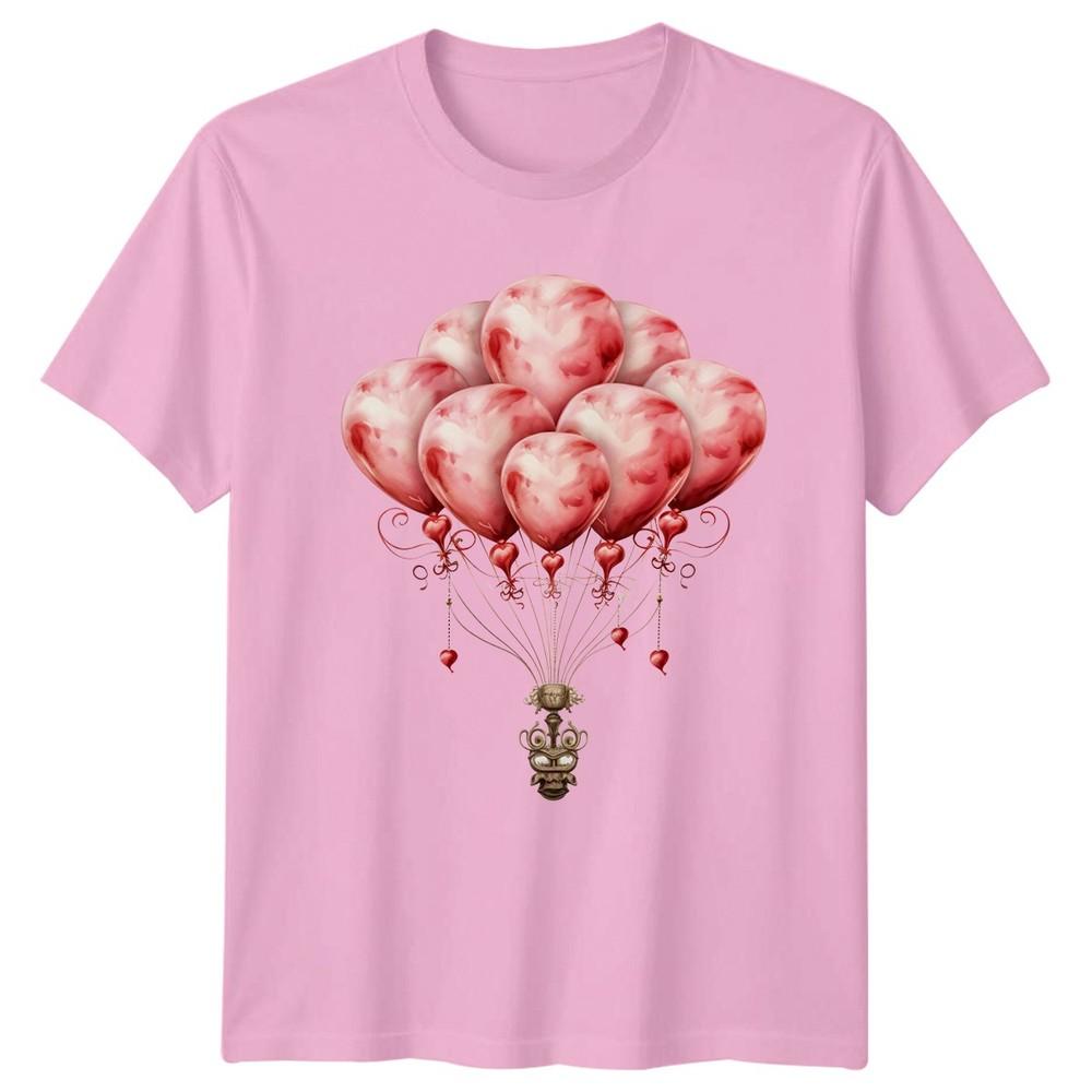 Valentines Day Balloons Hearts Unisexs TShirt Unisexs Tee Graphic Unisex Top
